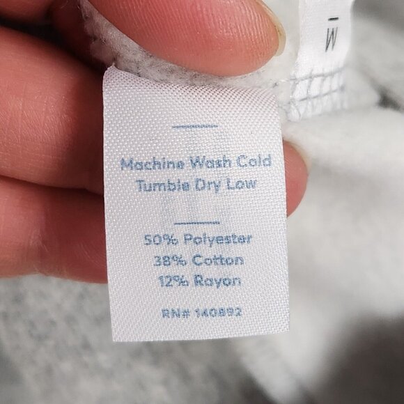 Marine Layer Sweater Mens XXL Heather Gray Sherpa Crew Neck Pullover Casual NEW - Picture 11 of 13